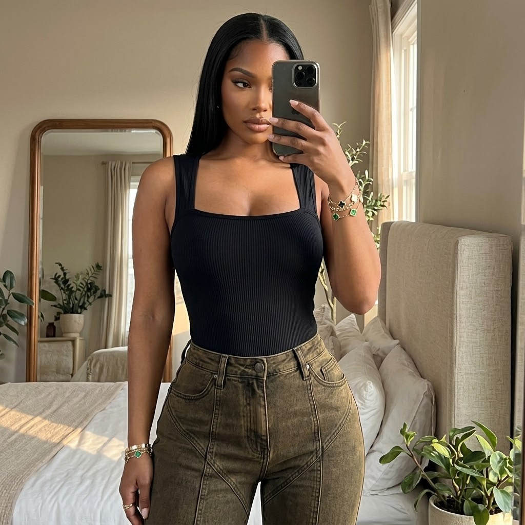 Snatched Square Neck Bodysuit for Everyday Layering