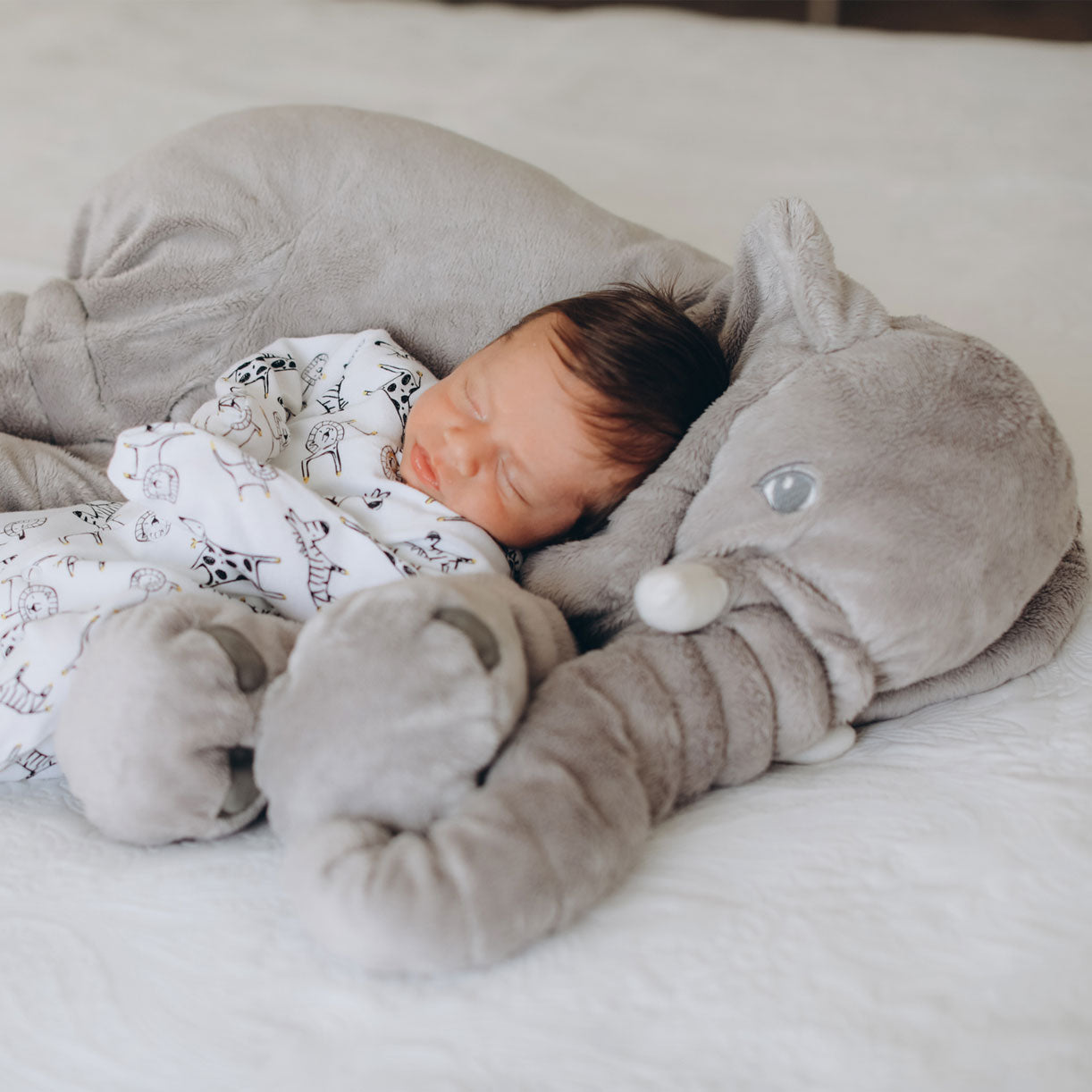 Soft Elephant Cuddle Pillow for Babies and Children