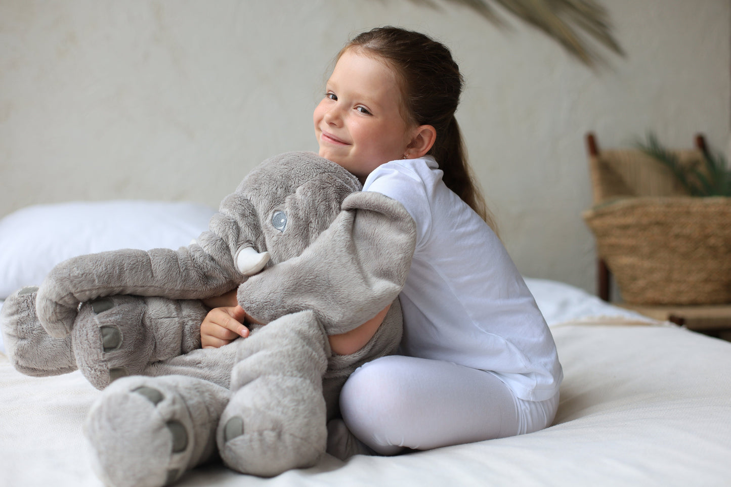 Soft Elephant Cuddle Pillow for Babies and Children