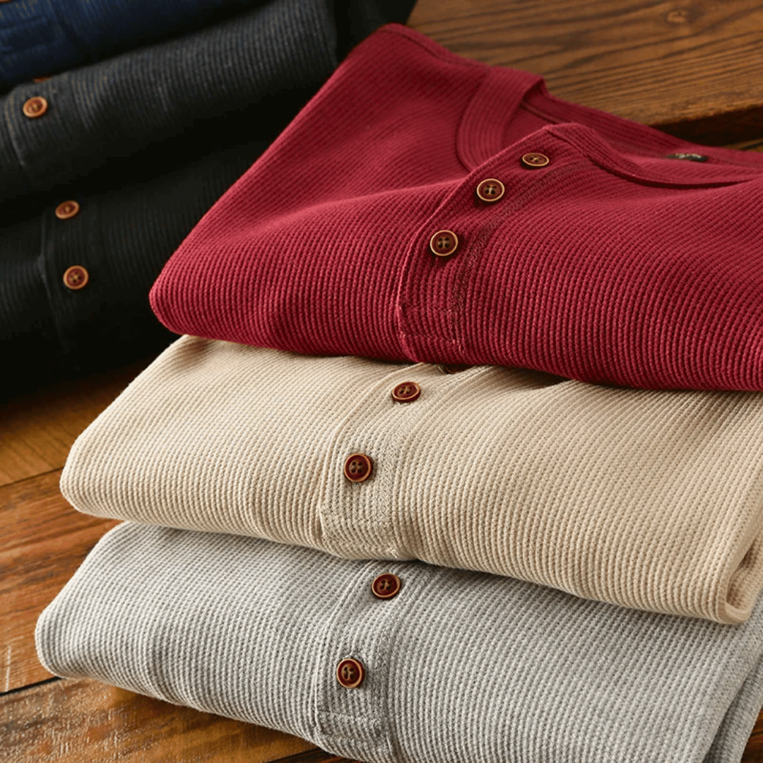 Soft Henley Neck Shirt