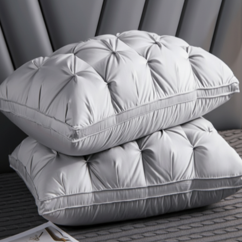 Soft Sleeping Pillow with Goose Down – Hypoallergenic, Breathable and Comfortable for Sleep