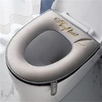 Soft Universal Toilet Seat Cover with Zipper & Handle