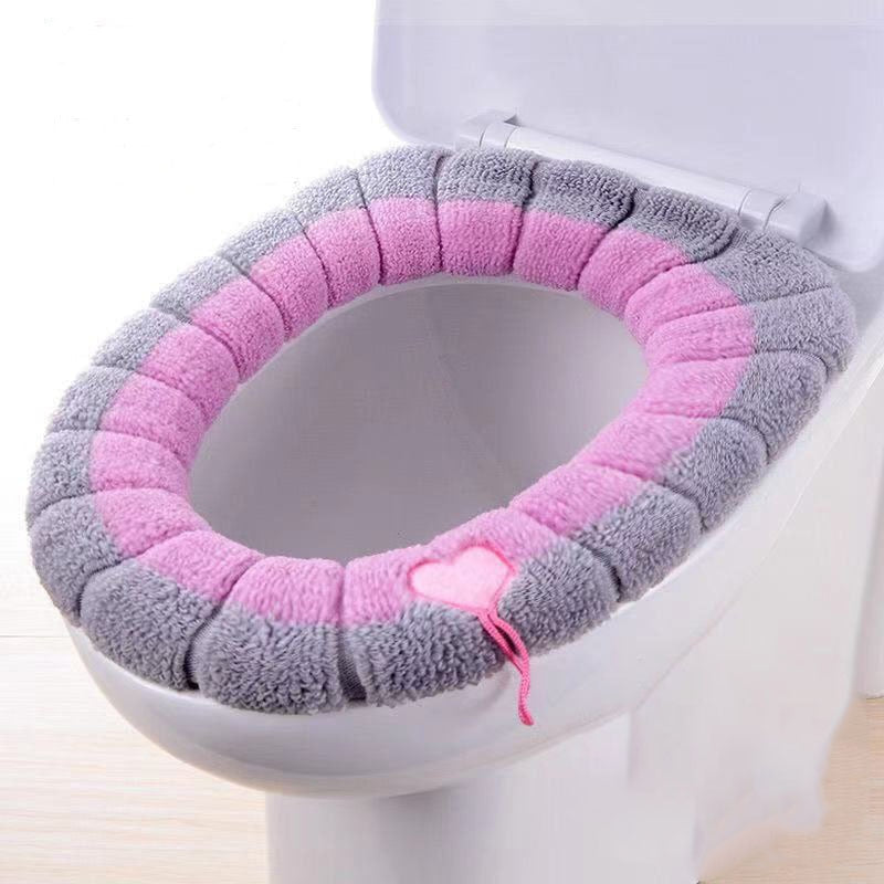 Soft Universal Toilet Seat Cover with Zipper & Handle