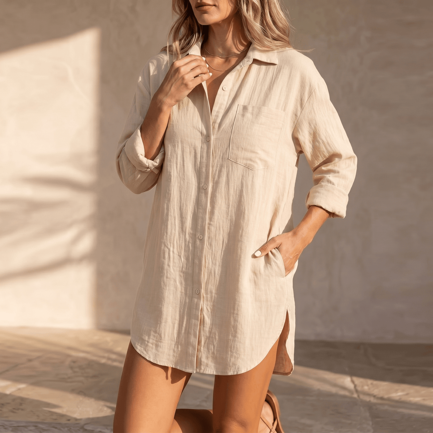 Solaire – Women's breathable button up shirt