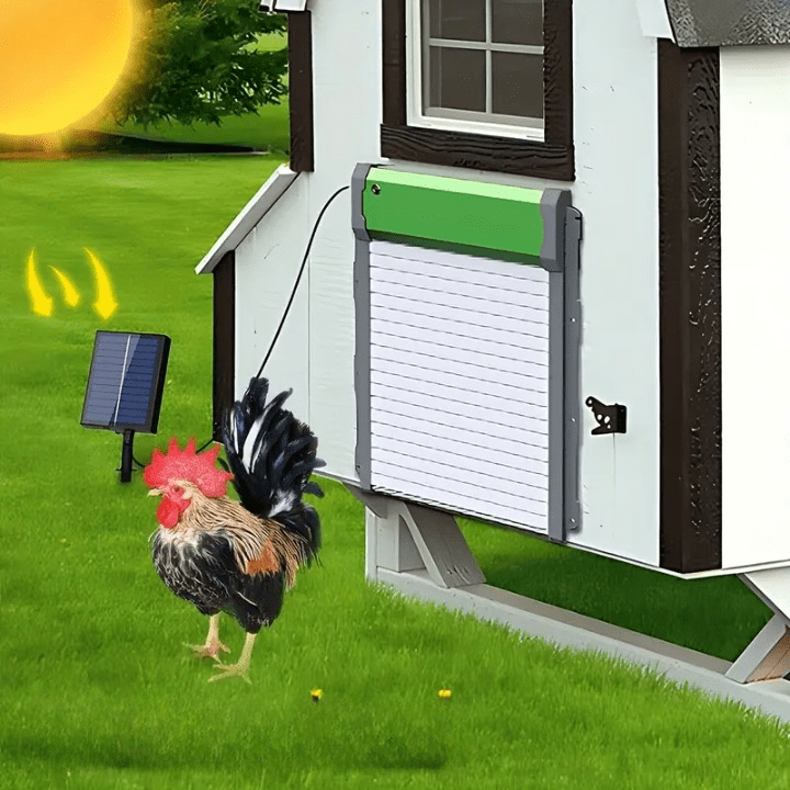Solar Chicken Coop Door - Automatic - Enhanced Security