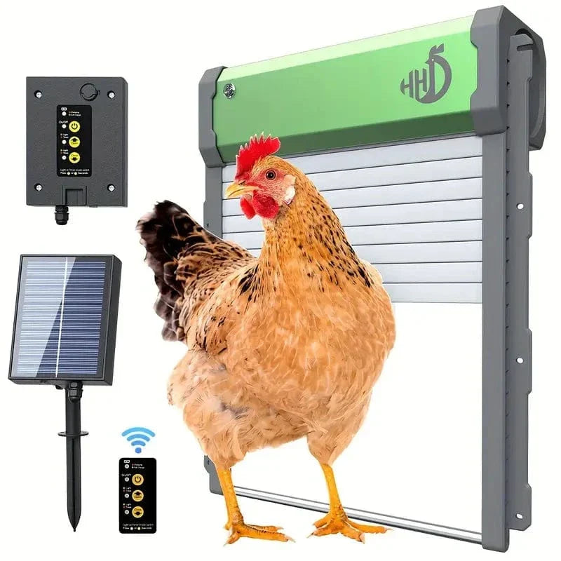 Solar Chicken Coop Door - Automatic - Enhanced Security
