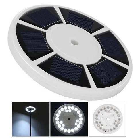 Solar-Powered LED Flagpole Lights for Night Illumination