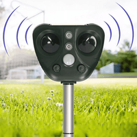 Solar Powered Ultrasonic Bird Repeller for Outdoor Use