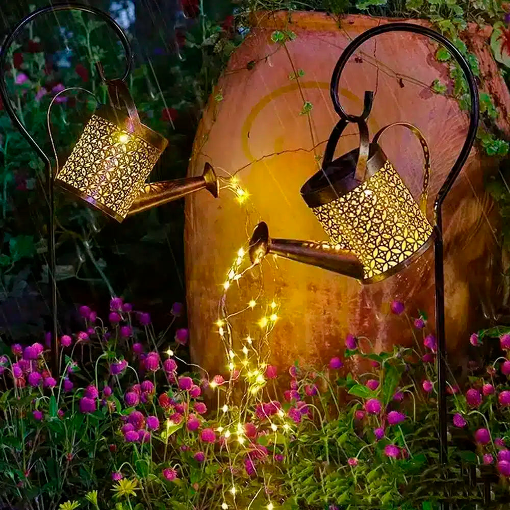 Solar Powered Watering Can LED Light for the Garden
