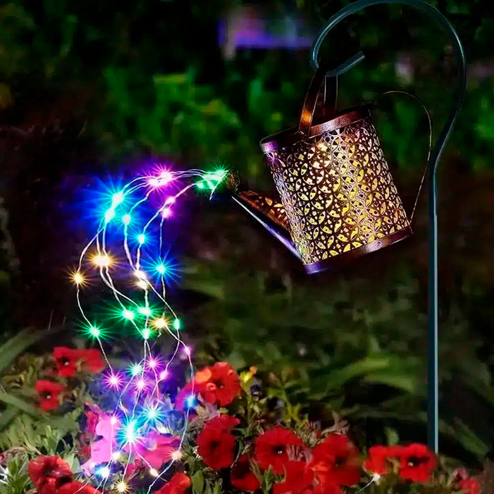 Solar Powered Watering Can LED Light for the Garden