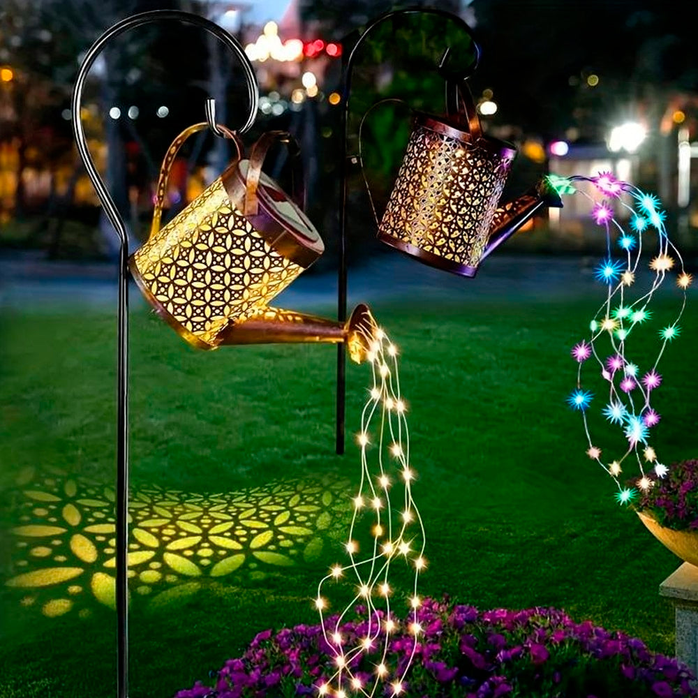 Solar Powered Watering Can LED Light for the Garden