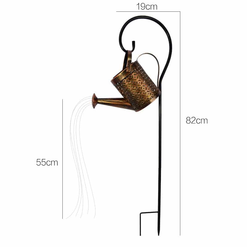 Solar Powered Watering Can LED Light for the Garden