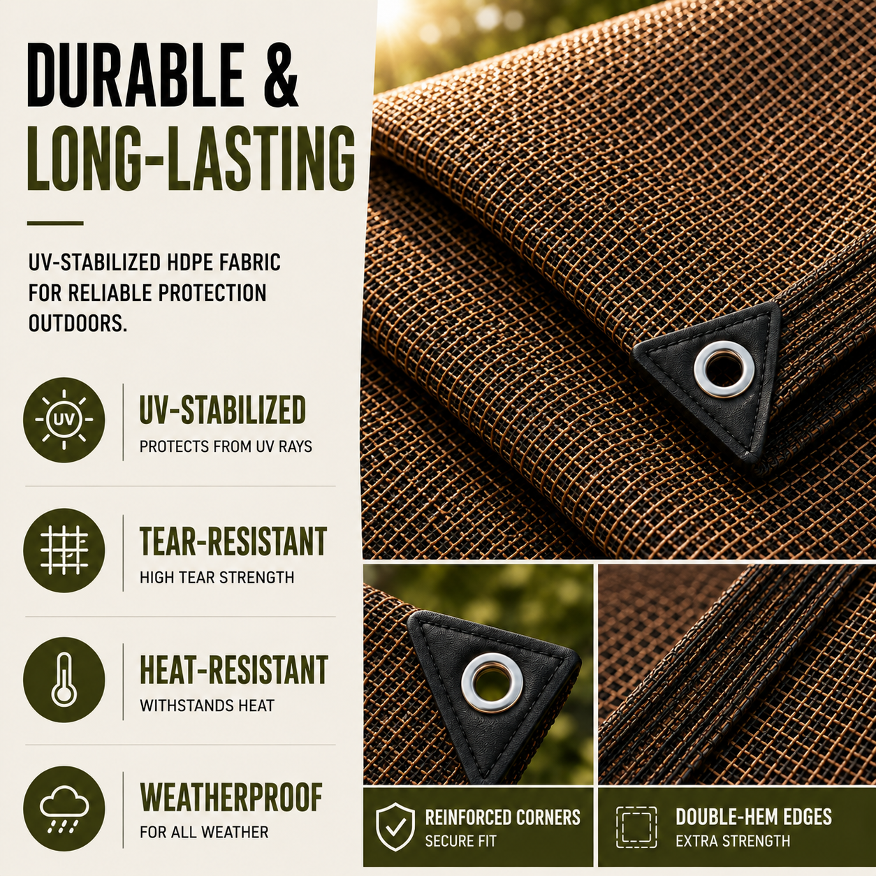 SolariMesh Outdoor Shade Canopy