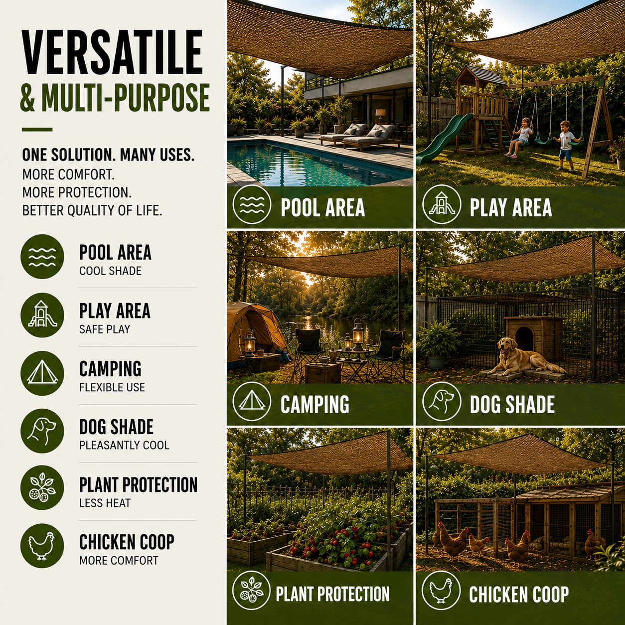 SolariMesh Outdoor Shade Canopy