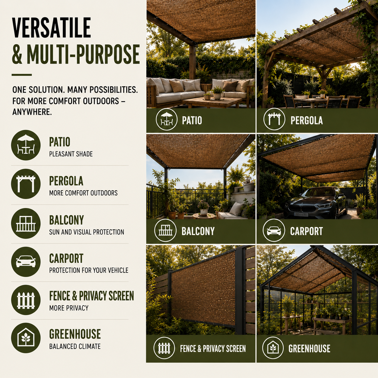 SolariMesh Outdoor Shade Canopy