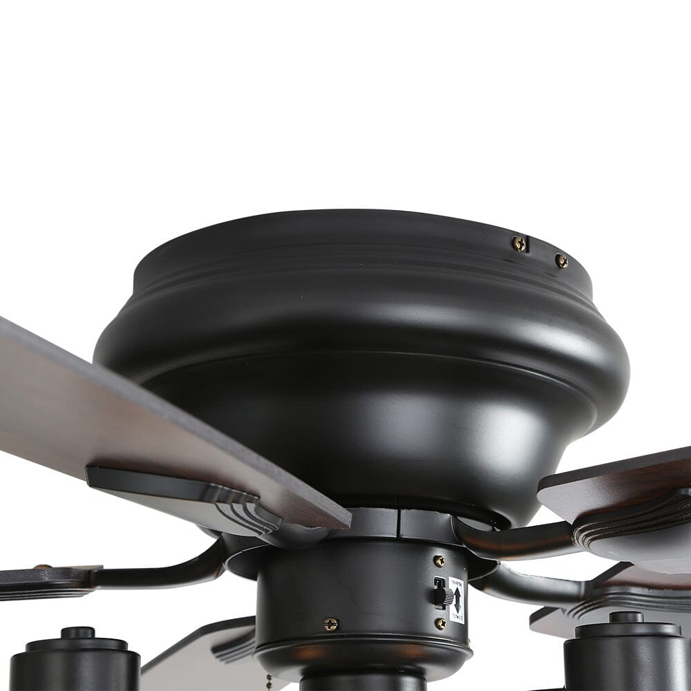 Space-Saving 52" Low Profile Ceiling Fan with LED Light & Remote Control