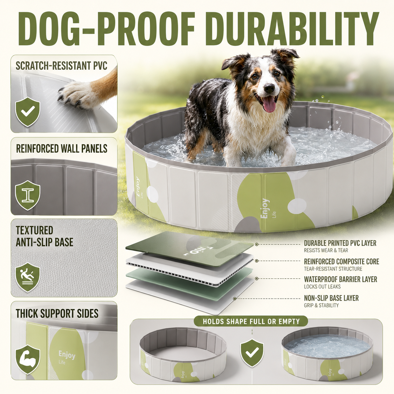 Splashfold Foldable Dog Paddling Pool