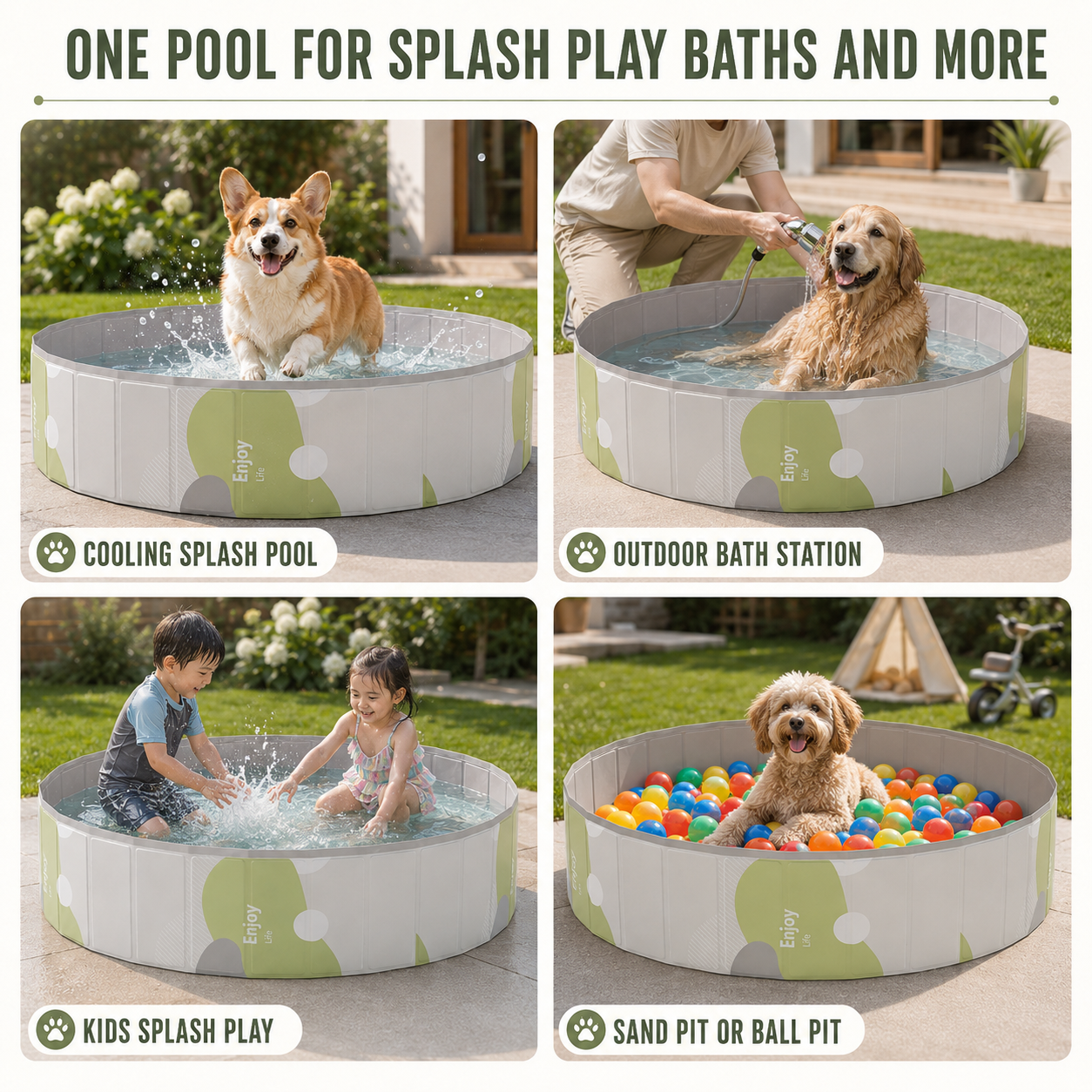 Splashfold Foldable Dog Paddling Pool