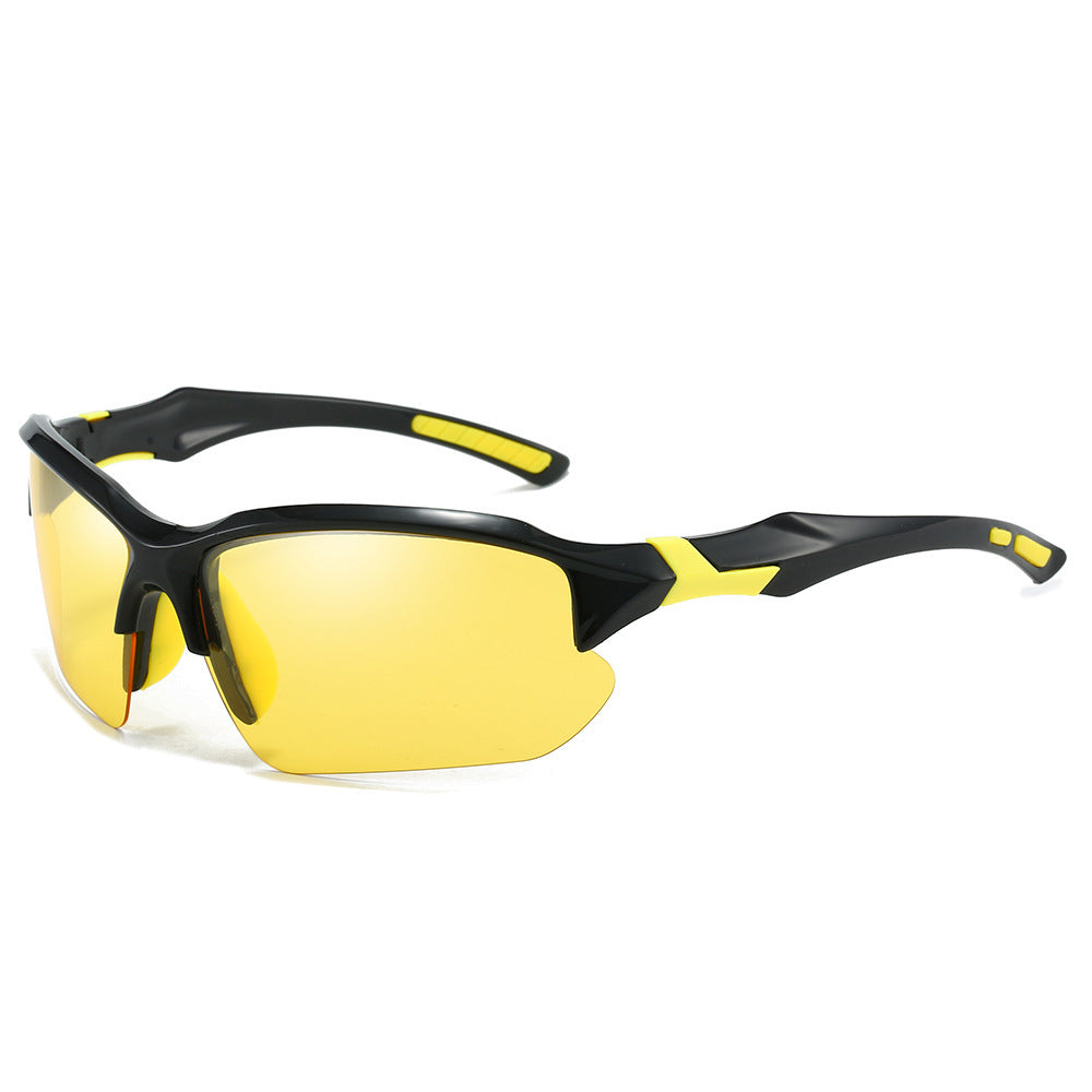 Sport Sunglasses for Men with Red Accents