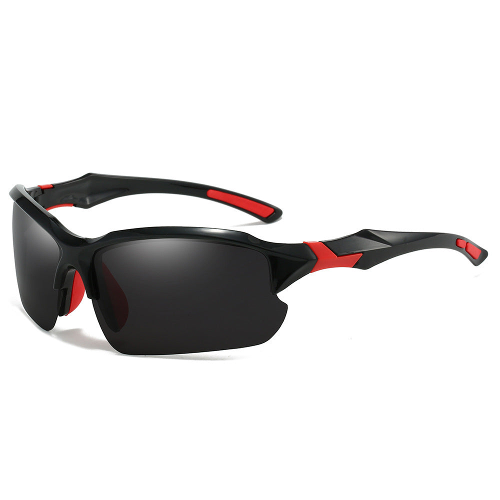 Sport Sunglasses for Men with Red Accents