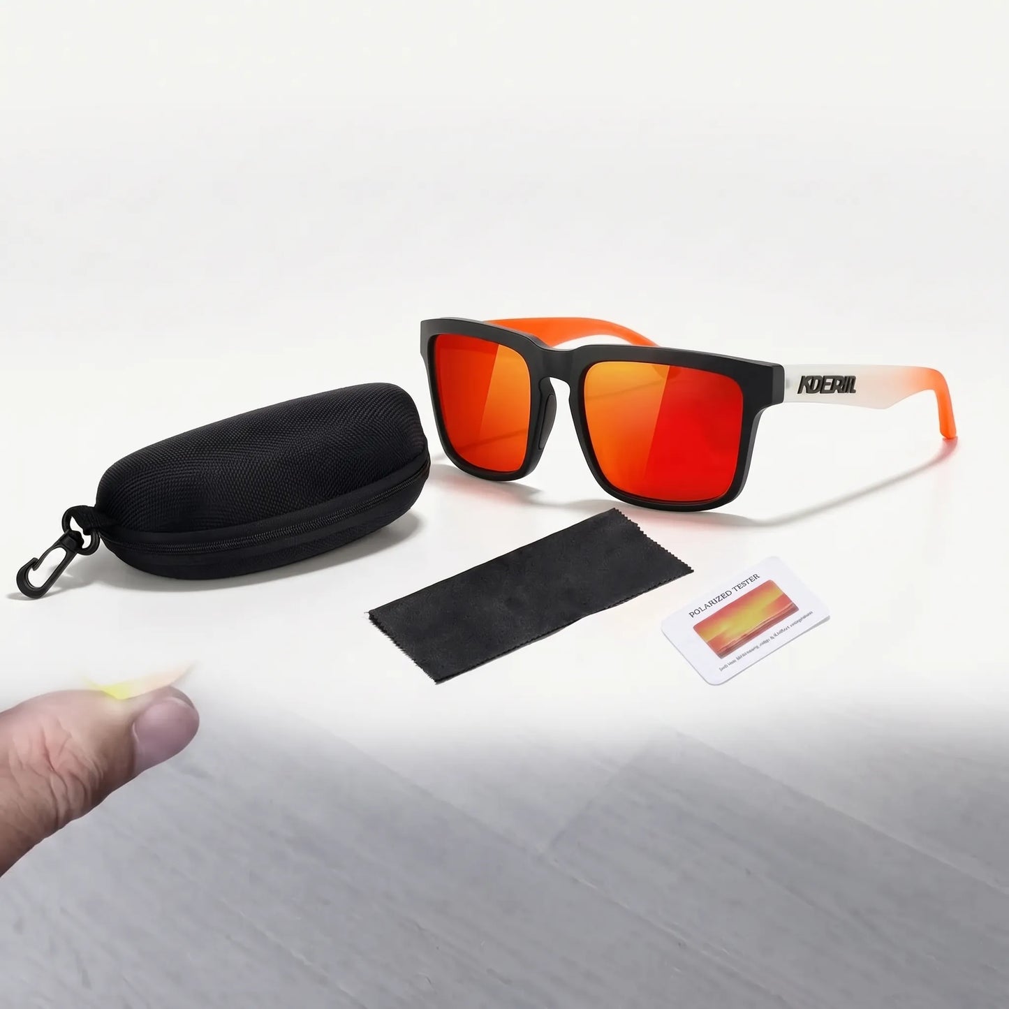 Square Frame Polarized Sunglasses