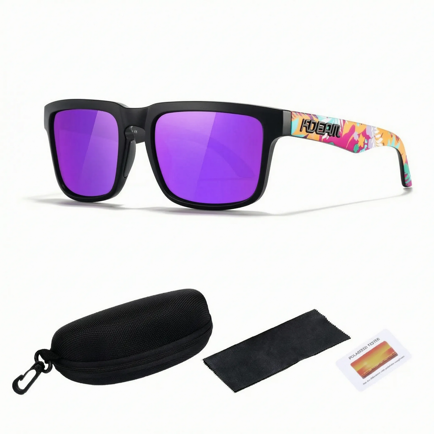 Square Frame Polarized Sunglasses