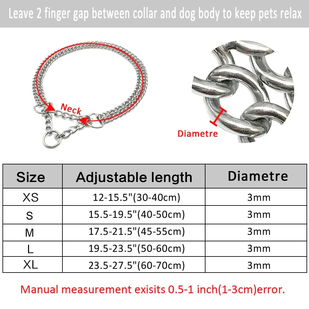 Stainless Steel Dog Training Collar