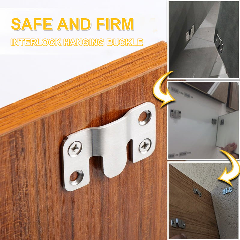 Stainless Steel Interlock Hanging Buckle Flush Mount Bracket