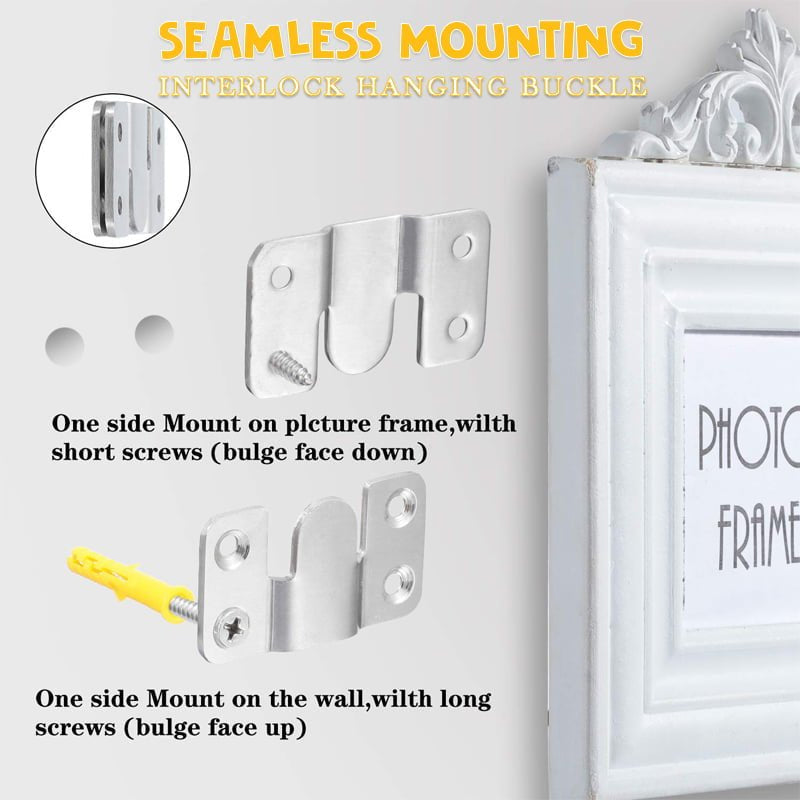 Stainless Steel Interlock Hanging Buckle Flush Mount Bracket