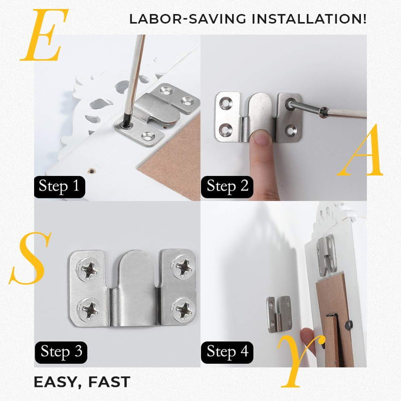 Stainless Steel Interlock Hanging Buckle Flush Mount Bracket