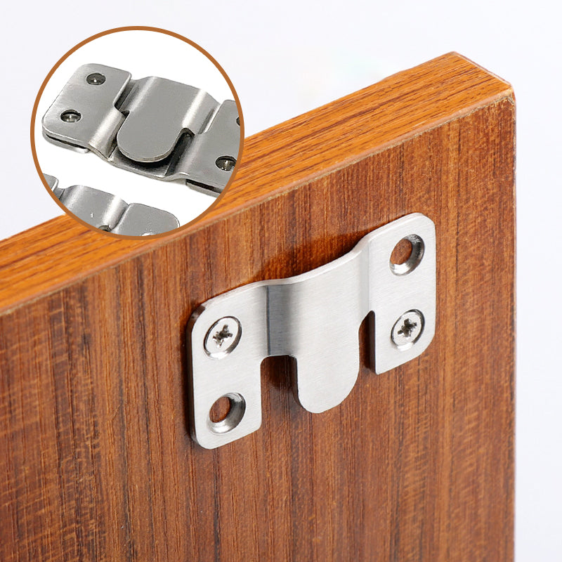 Stainless Steel Interlock Hanging Buckle Flush Mount Bracket