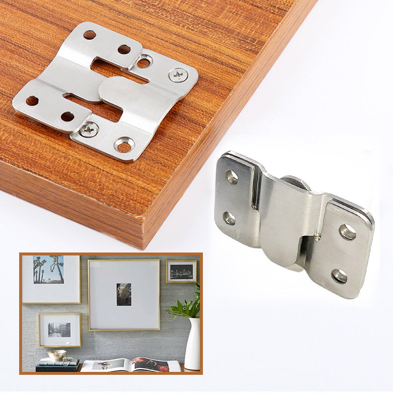 Stainless Steel Interlock Hanging Buckle Flush Mount Bracket