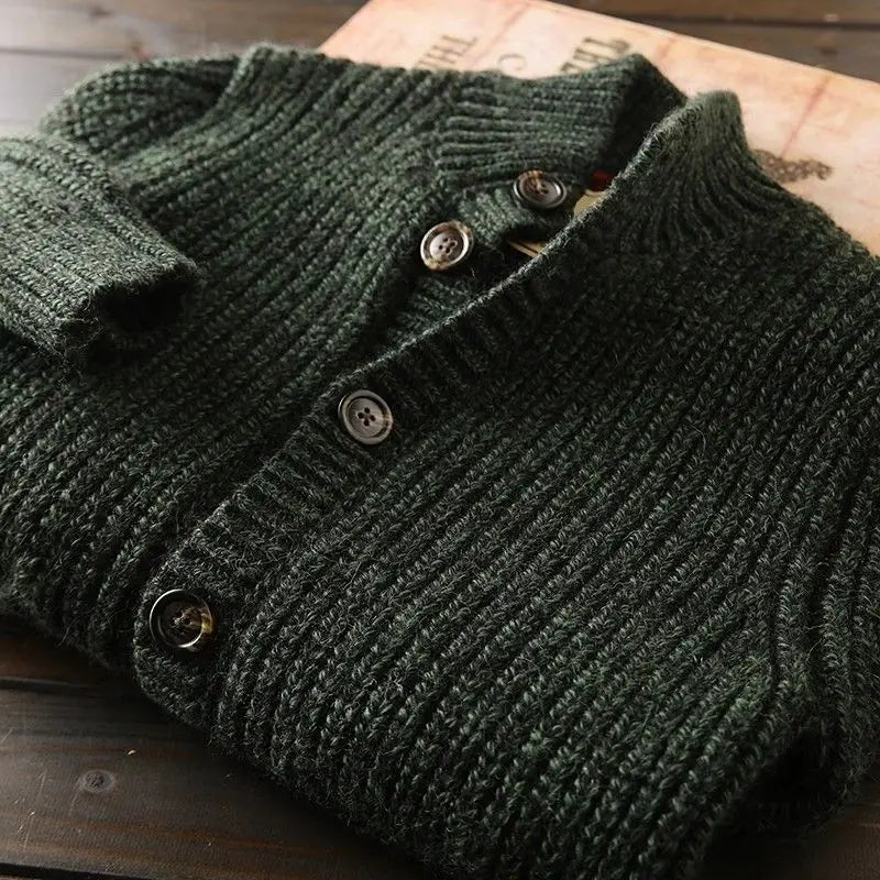 Stand Collar Cardigan
