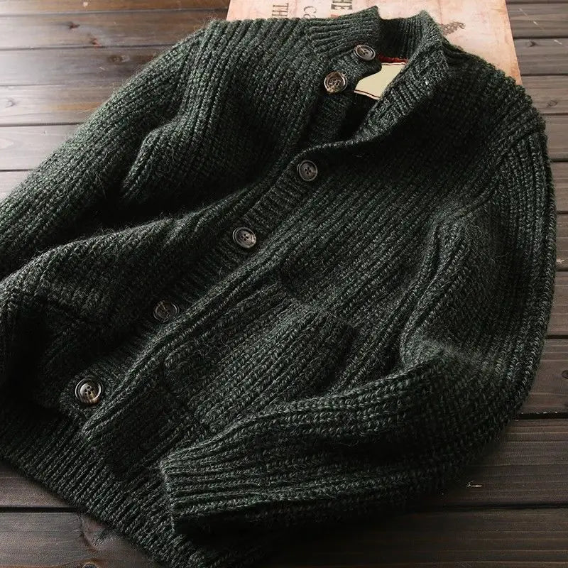 Stand Collar Cardigan