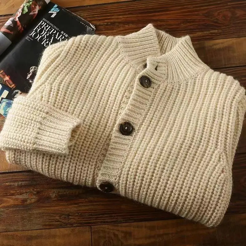 Stand Collar Cardigan