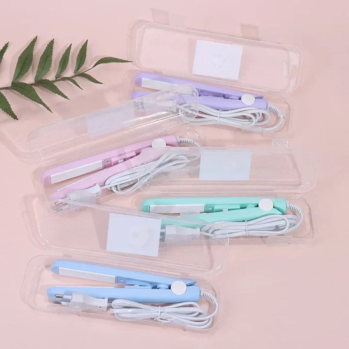 Straightener | Mini Curling Iron | 2-in-1 Styling | Cera-Mic Ceramic