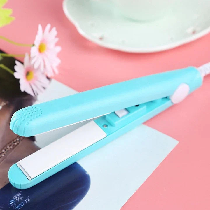 Straightener | Mini Curling Iron | 2-in-1 Styling | Cera-Mic Ceramic