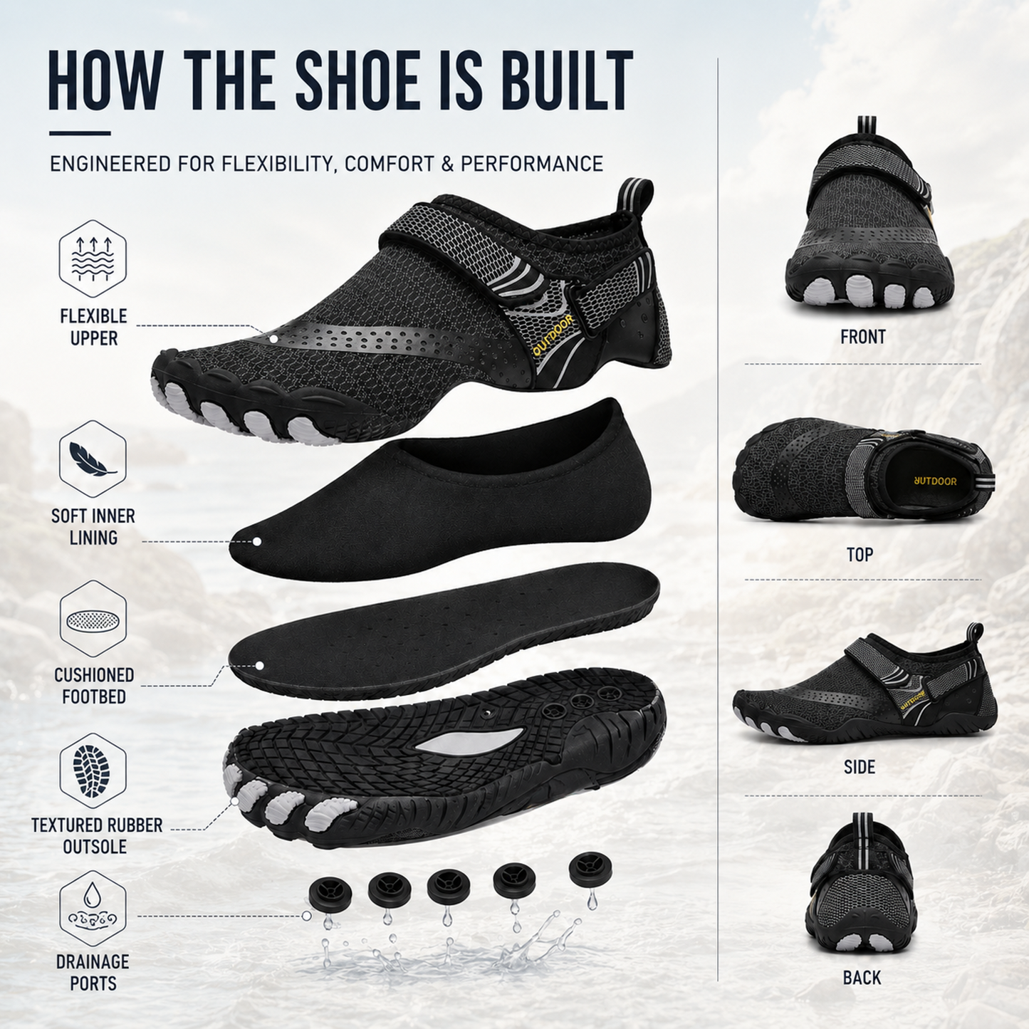 Streamtek Quick-Dry Unisex Water Shoe