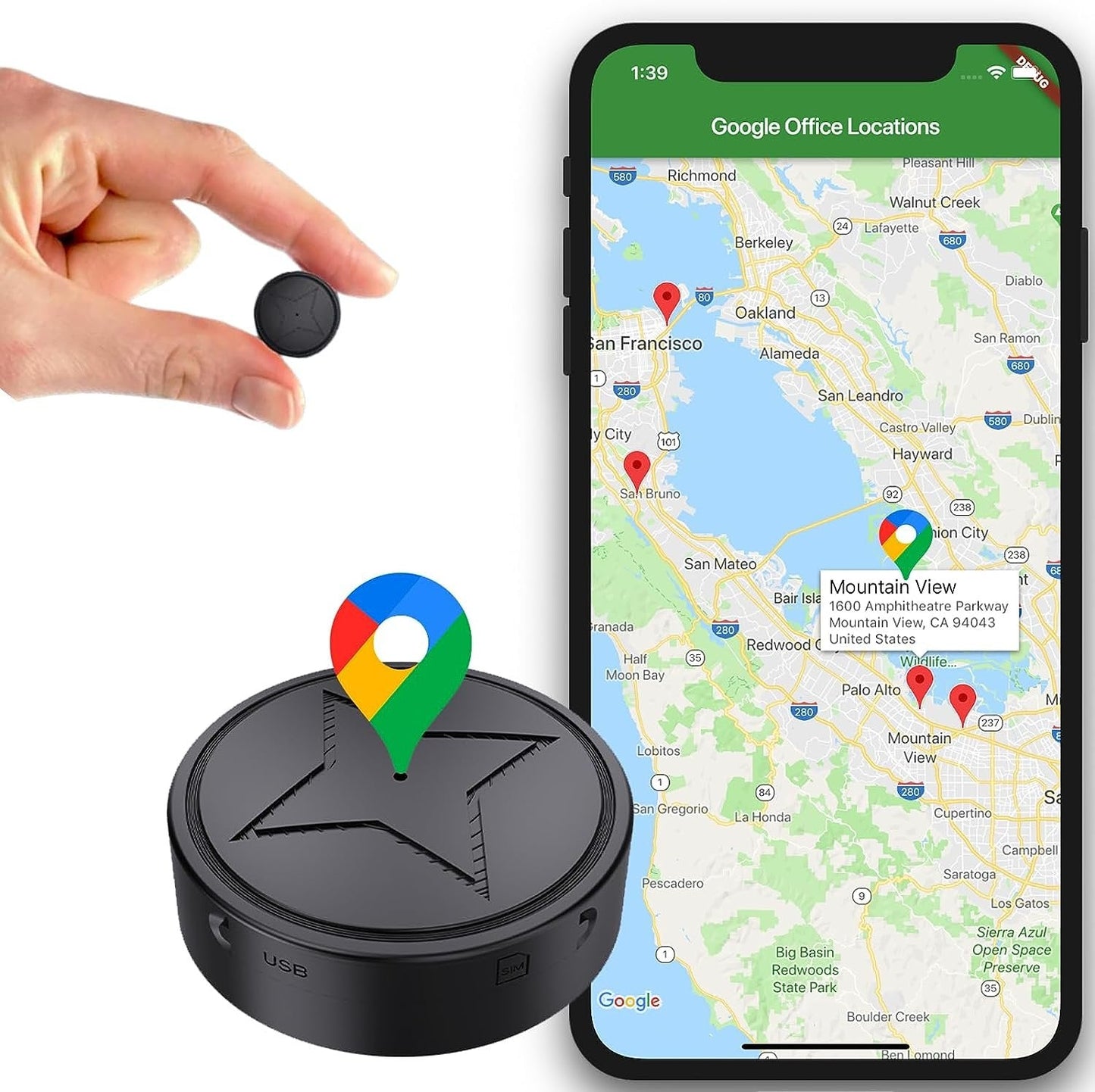 Strong Magnetic GPS Tracker - Compact and Reliable