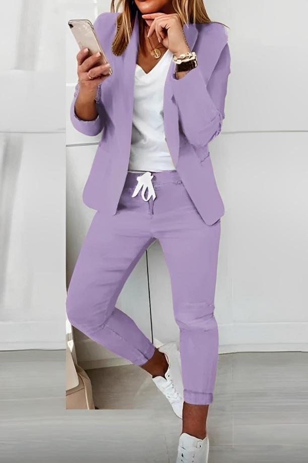 Stylish 2-Piece Blazer Set for Women - Gwen | Comfort and Class