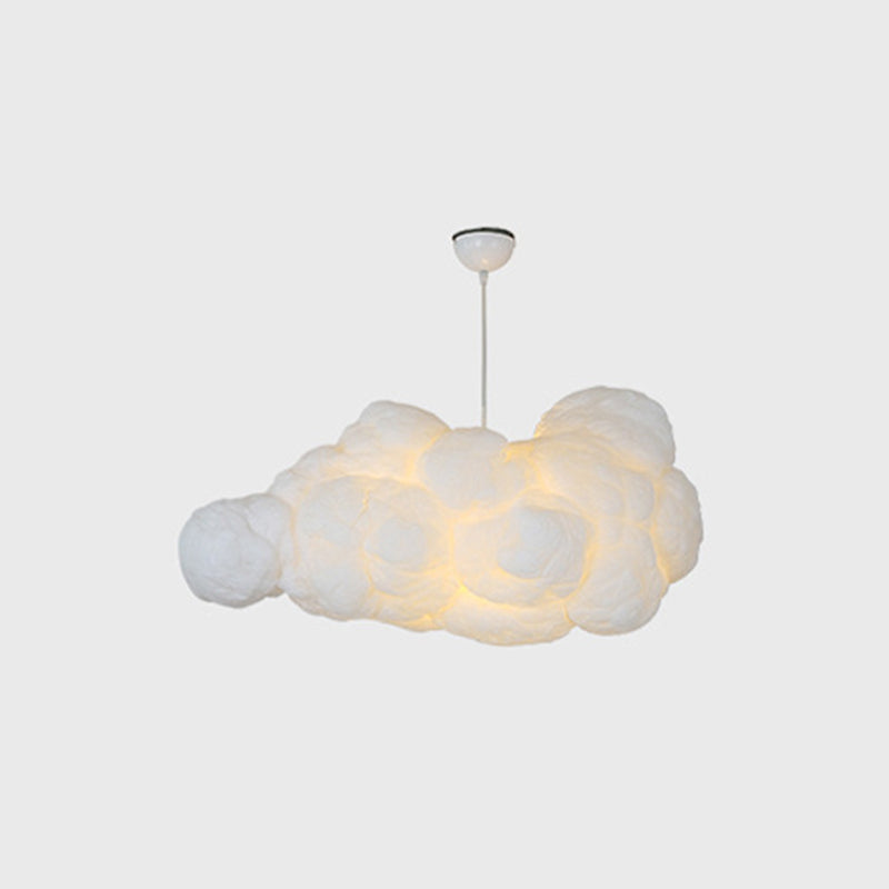 Stylish ceiling lamp with two white shades