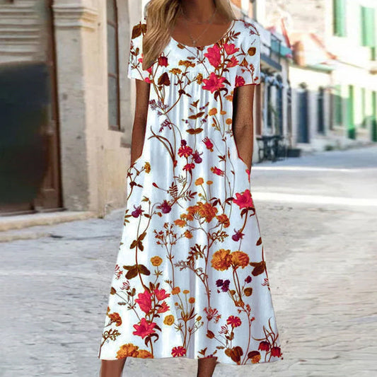 Summer Flowing Dress - Elegant & Comfortable