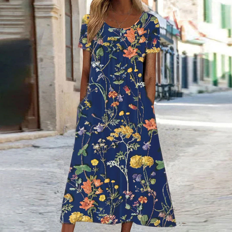 Summer Flowing Dress - Elegant & Comfortable