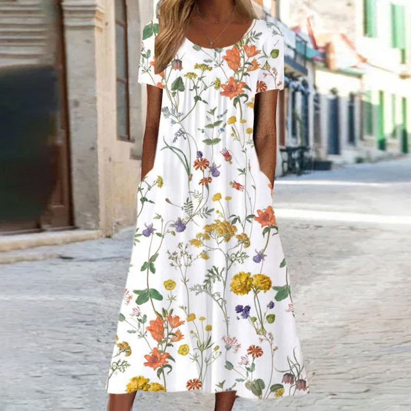 Summer Flowing Dress - Elegant & Comfortable