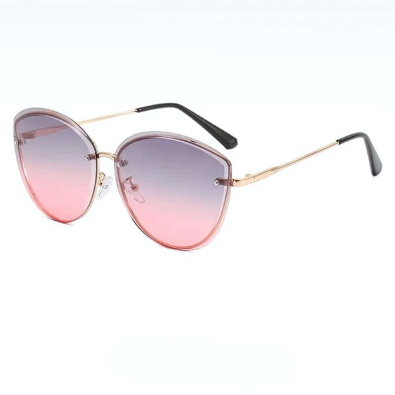 Sunglasses Women, Rimless Cat Eye Shape UV400