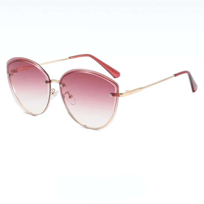 Sunglasses Women, Rimless Cat Eye Shape UV400