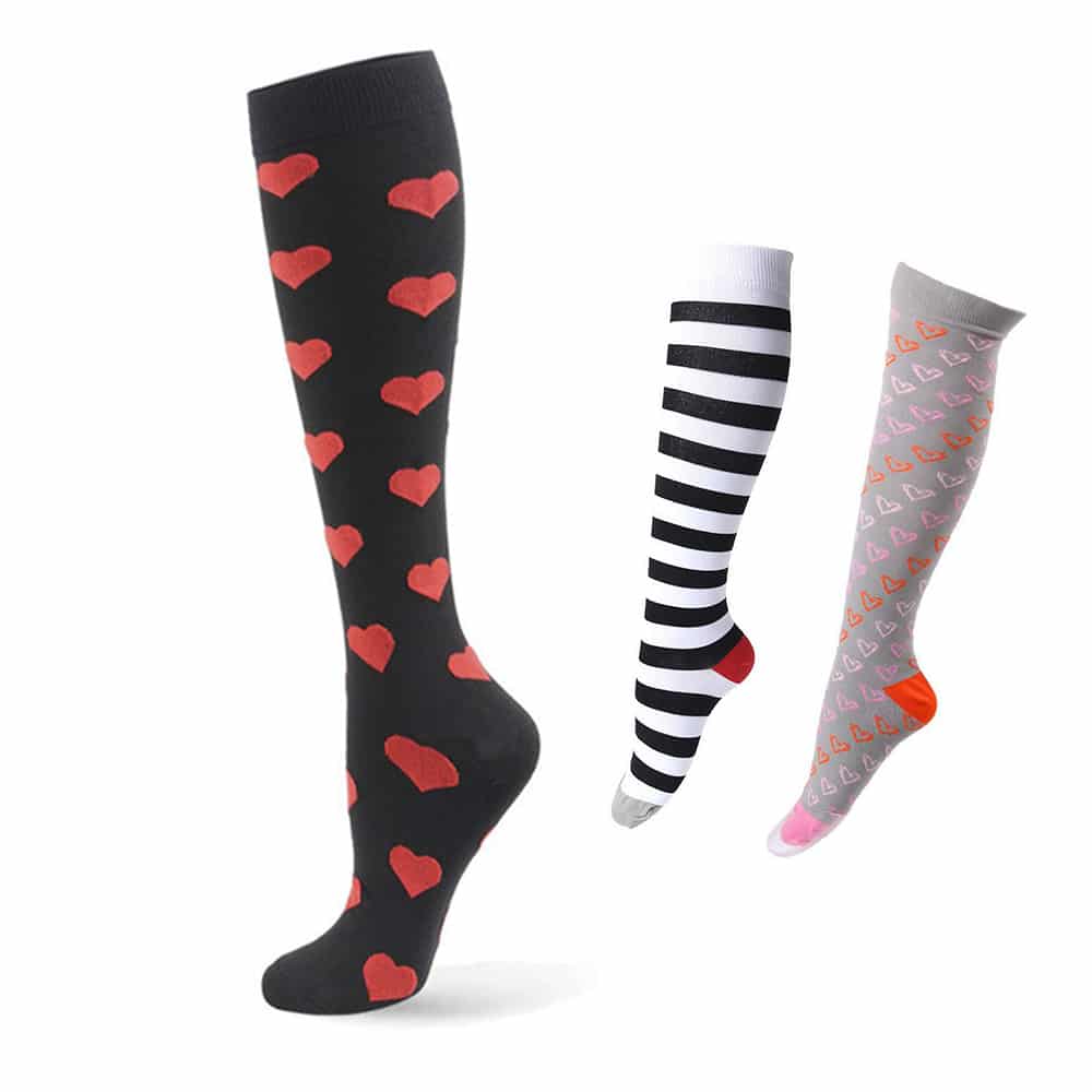 Support Socks / Compression Socks - Set of 3 Pairs