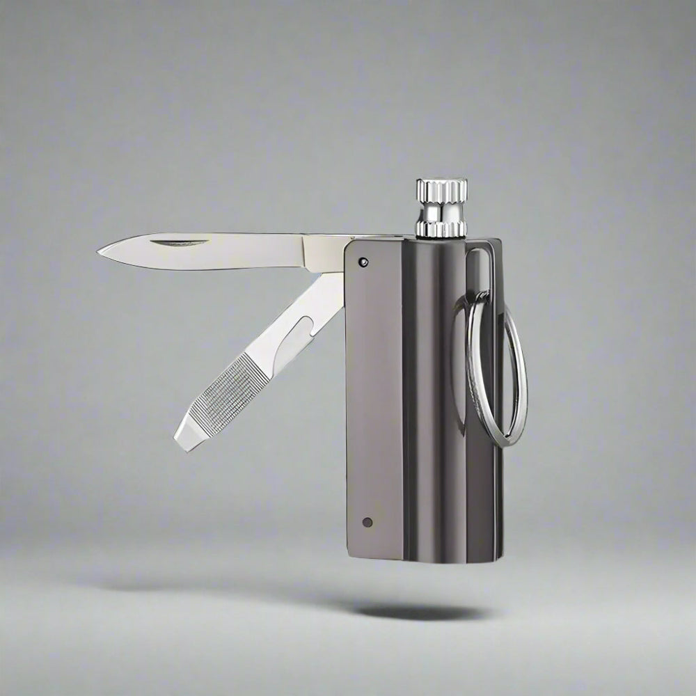 Survival Waterproof Flint Fire Starter Keychain