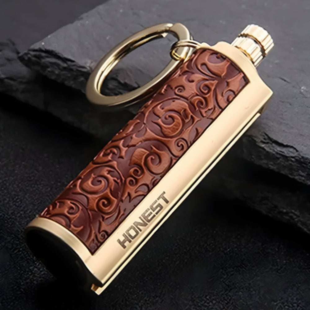 Survival Waterproof Flint Fire Starter Keychain