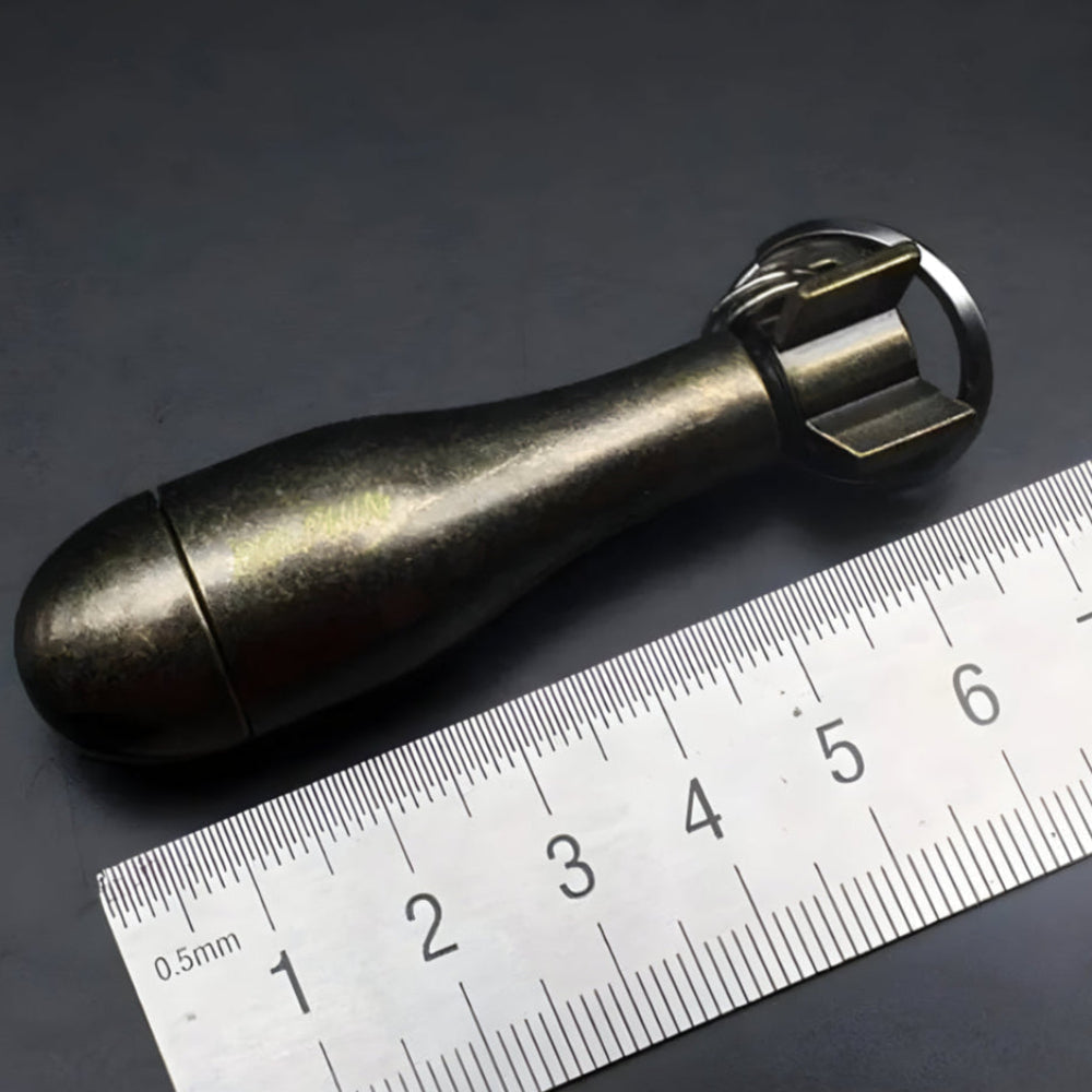 Survival Waterproof Flint Fire Starter Keychain